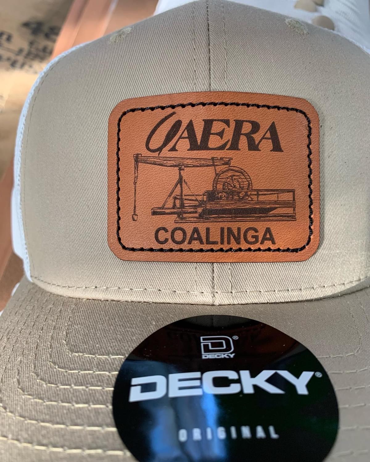 Oil Field Leather Patch Hats