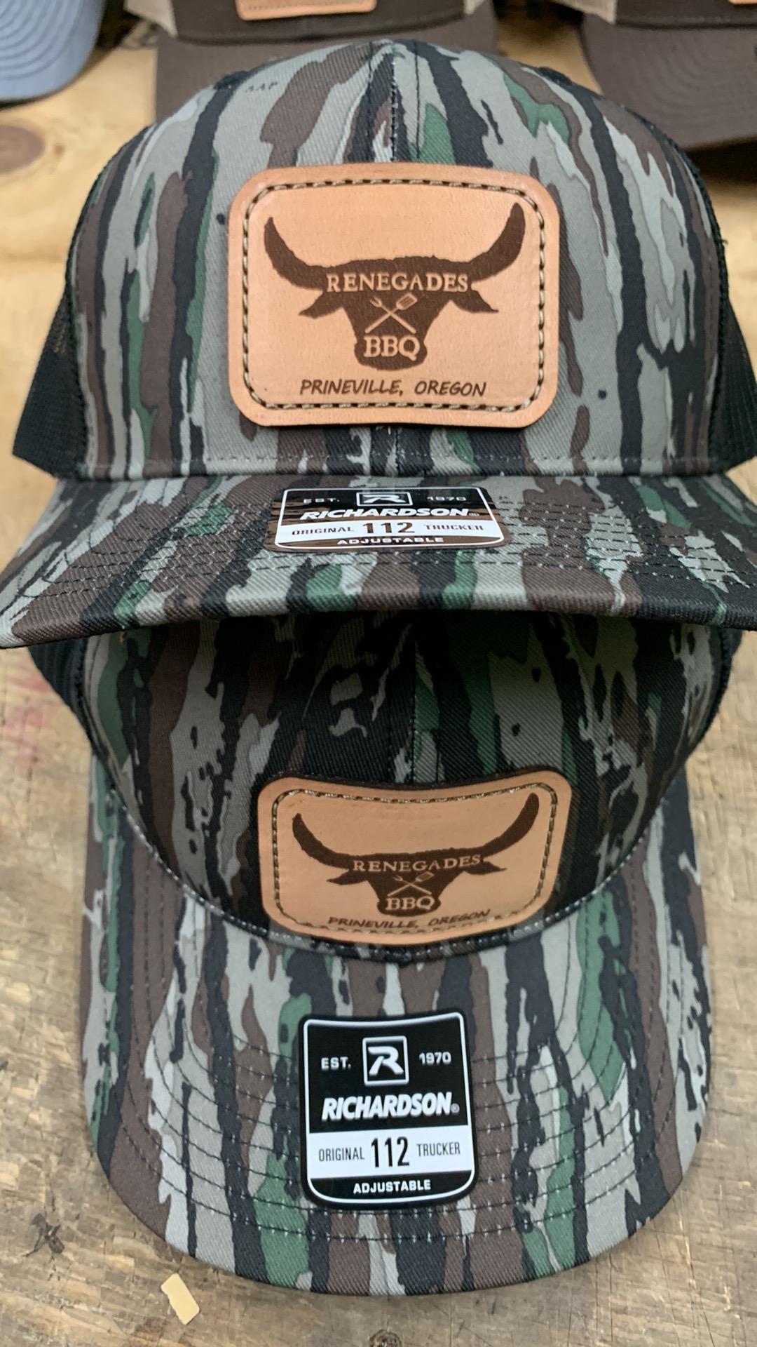 Food Truck Leather Patch Hats