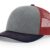 Heather Grey/Cardinal/Navy