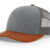 Heather Grey/Charcoal/Dark Orange