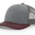 Heather Grey/Charcoal/Maroon