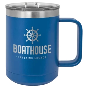 Polar Camel 15 oz. Royal Blue Vacuum Insulated Mug with Slider Lid