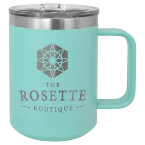 Polar Camel 15 oz. Teal Vacuum Insulated Mug with Slider Lid