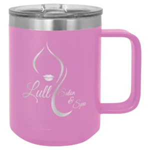 Polar Camel 15 oz. Light Purple Vacuum Insulated Mug with Slider Lid