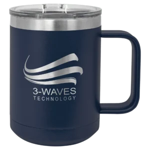 Polar Camel 15 oz. Navy Blue Vacuum Insulated Mug with Slider Lid