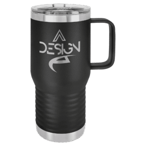 Polar Camel 20 oz. Black Vacuum Insulated Travel Mug with Slider Lid