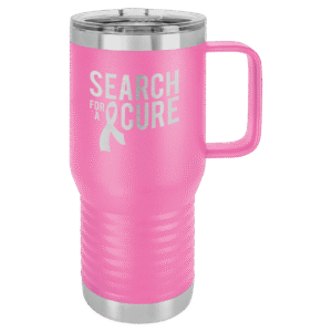Polar Camel 20 oz. Pink Vacuum Insulated Travel Mug with Slider Lid