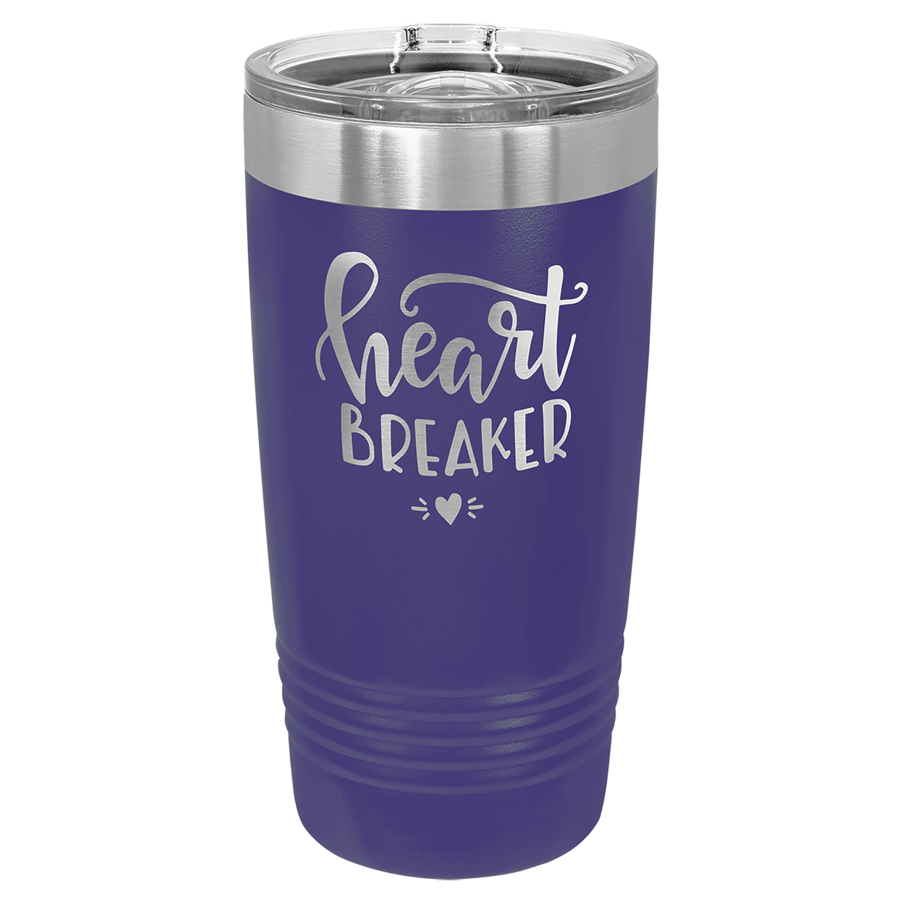 Polar Camel 20 oz. Purple Ringneck Tumbler with Slider Lid