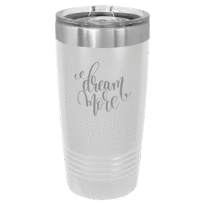 Polar Camel 20 oz. White Ringneck Tumbler with Slider Lid