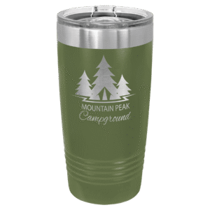 Polar Camel 20 oz. Olive Green Ringneck Tumbler with Slider Lid