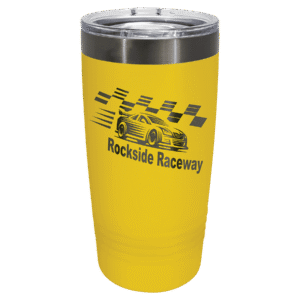 Polar Camel 20 oz. Yellow/Ghost Black ION-Plated Ringneck Tumbler with Slider Lid