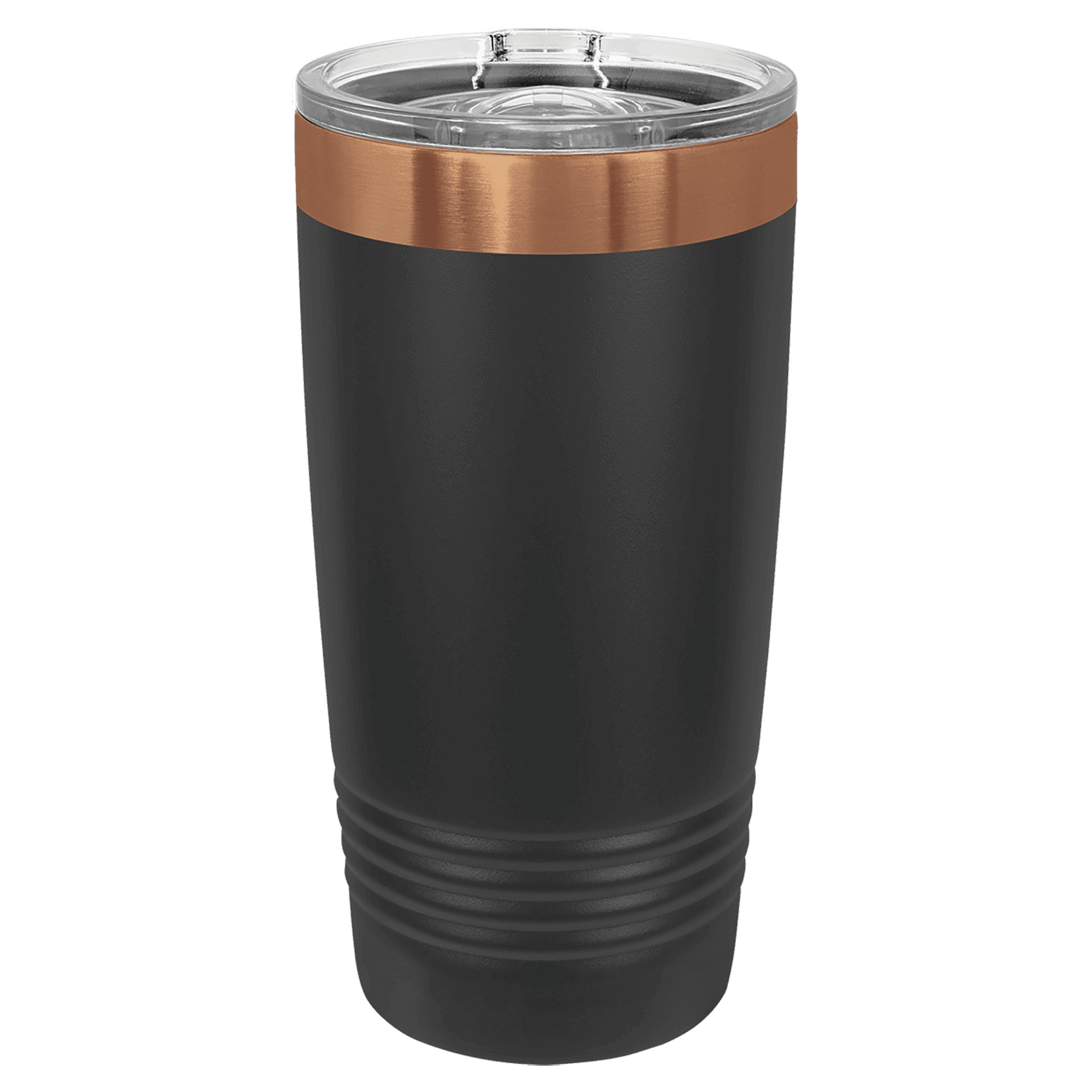 Polar Camel 20 oz. Black/Rose Gold Ringneck Tumbler - Image 2