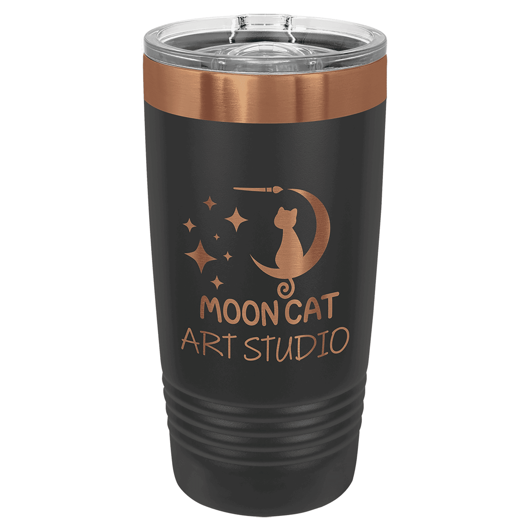 Polar Camel 20 oz. Black/Rose Gold Ringneck Tumbler