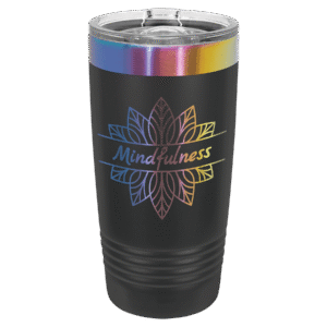 Polar Camel 20 oz. Black/Prism Ringneck Tumbler