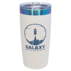 Polar Camel 20 oz. White/Prism Ringneck Tumbler
