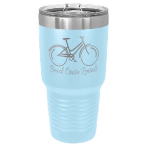 Polar Camel 30 oz. Light Blue Ringneck Tumbler with Slider Lid