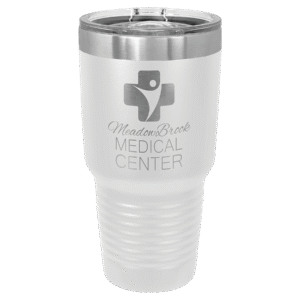 Polar Camel 30 oz. White Ringneck Tumbler with Slider Lid