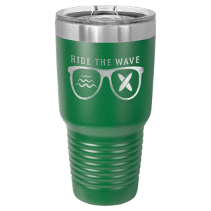 Polar Camel 30 oz. Green Ringneck Tumbler with Slider Lid