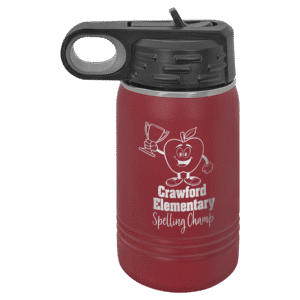 Polar Camel 12 oz. Maroon Water Bottle