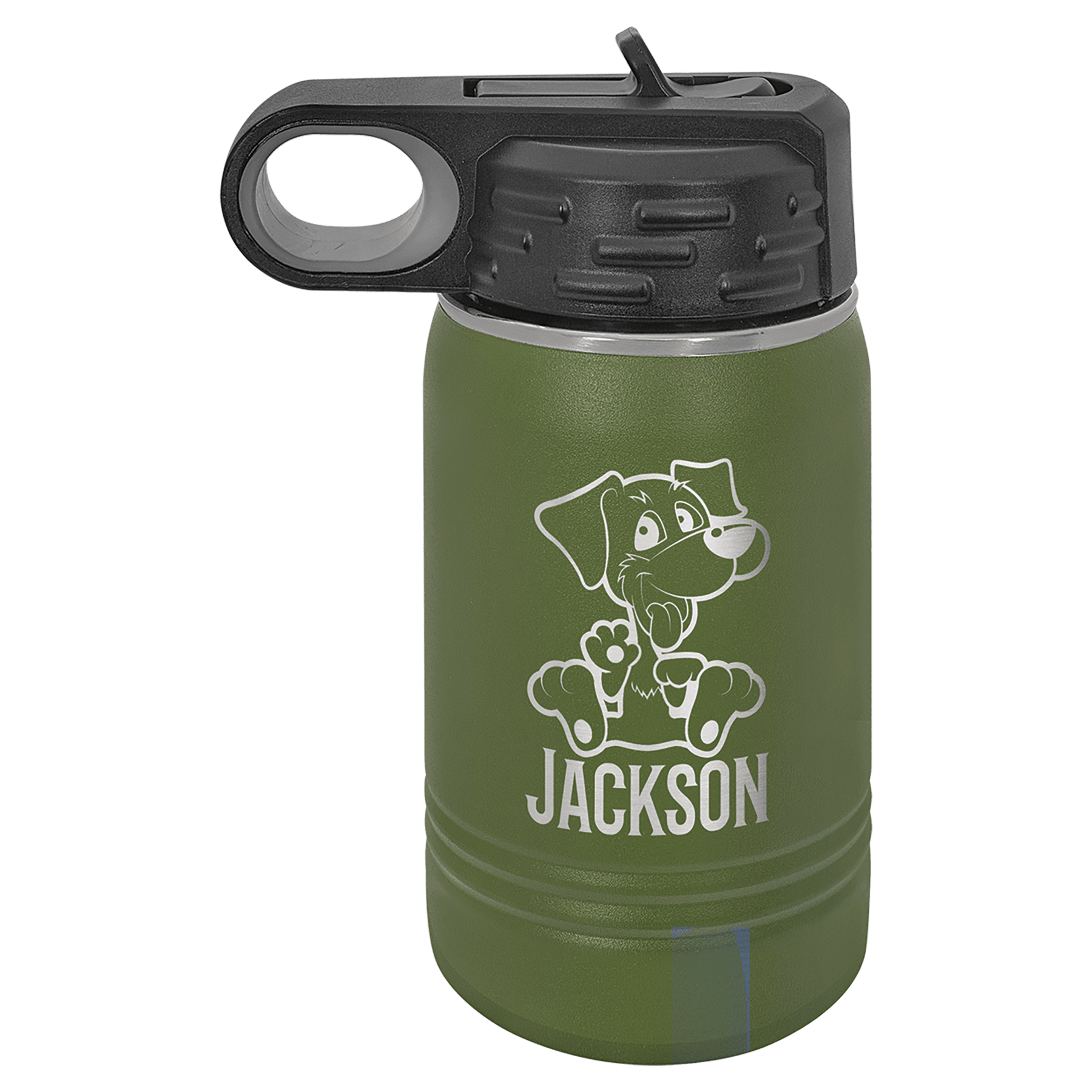 Polar Camel 12 oz. Olive Green Water Bottle