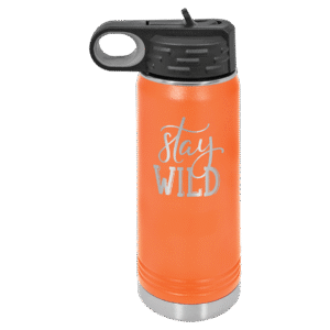 Polar Camel 20 oz. Orange Water Bottle