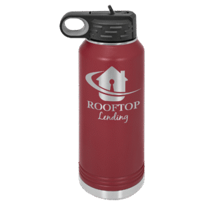 Polar Camel 32 oz. Maroon Water Bottle